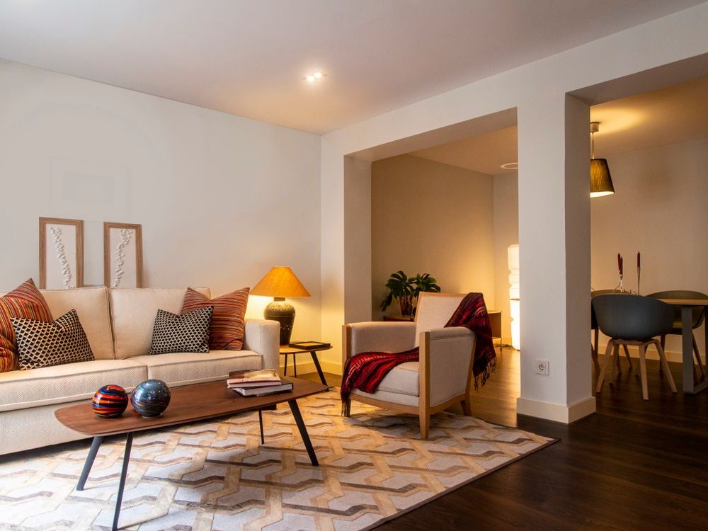 Warm, finished living room from a Home Path Point project
