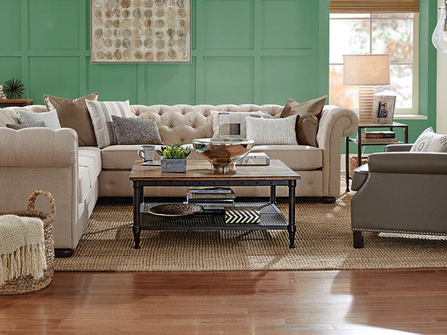 New hardwood flooring in a bright living space