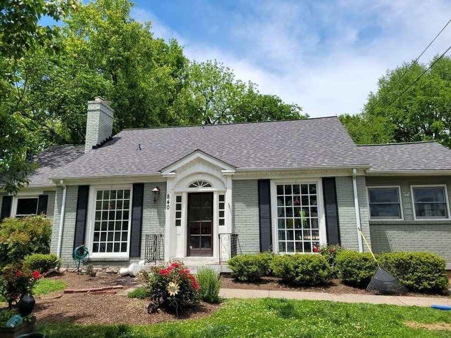 New roof shingles with clean detailing